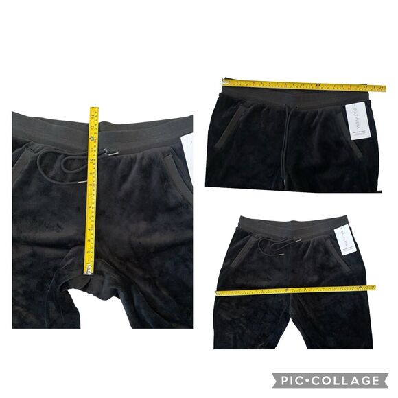 NEW Athleta Recover Cozy Karma Jogger Pants Velour Black Plus Size 1X Plush - Picture 8 of 10
